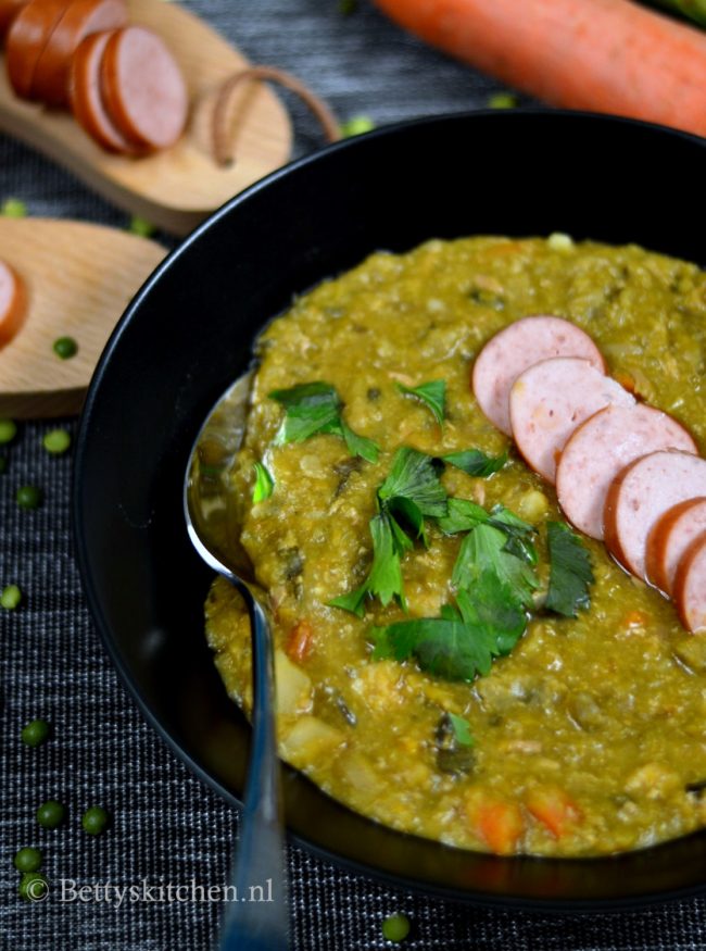 recept erwtensoep uit de slowcooker