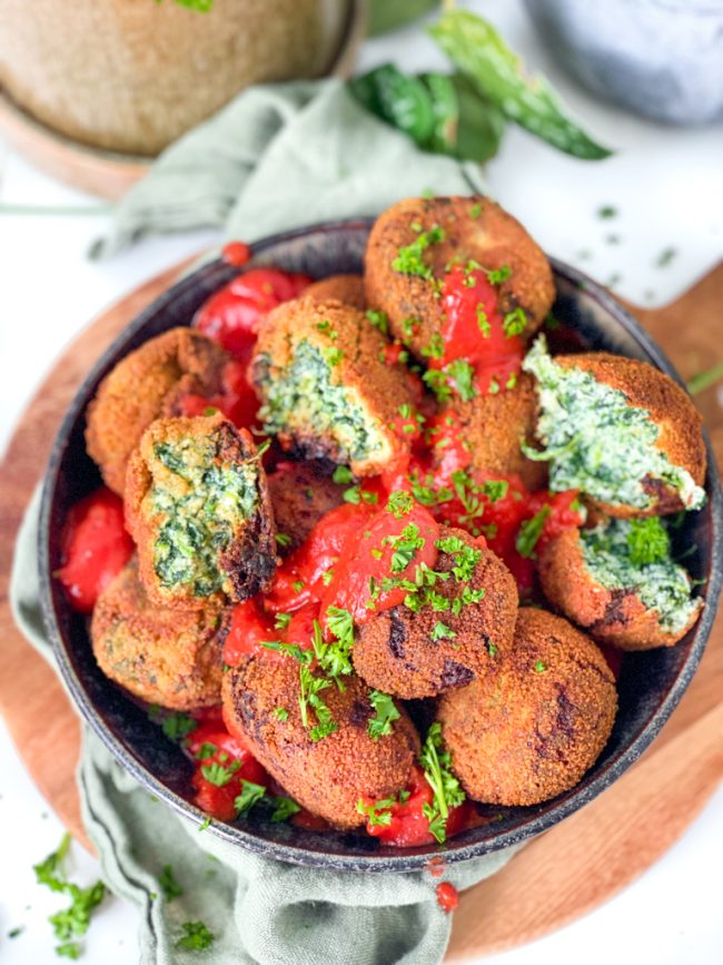 gefrituurde ricotta balletjes polpette maken © bettyskitchen.nl